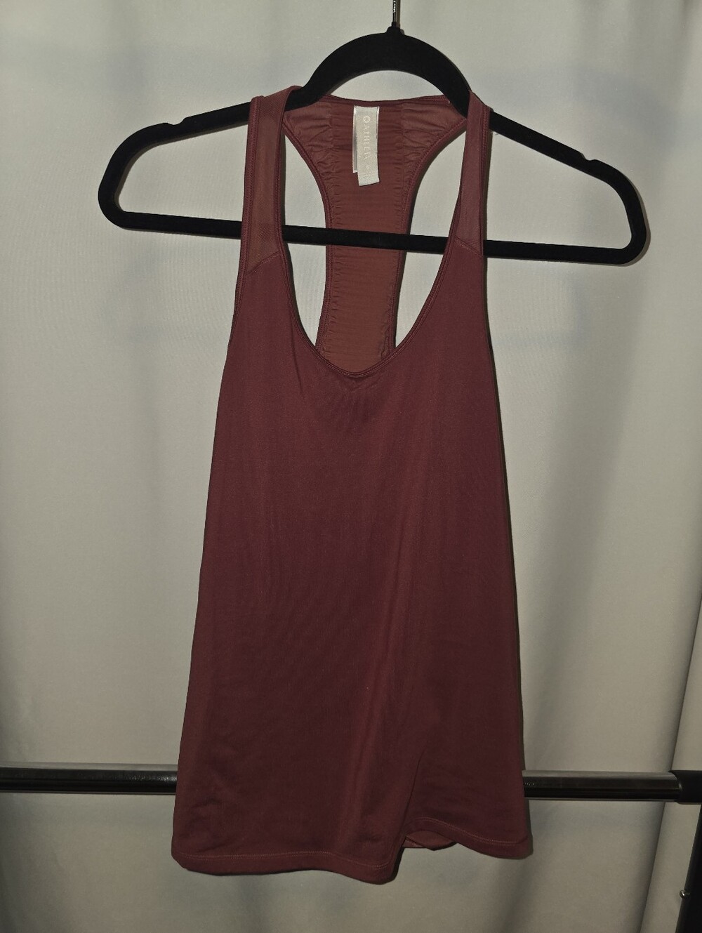 Athleta Burgundy Racerback Tank